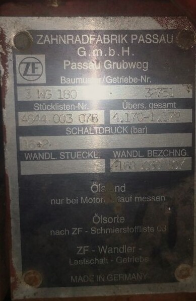 ZF 3 WG 180 - Versnellingsbak voor Vrachtwagen: afbeelding 3 ZF 3 WG 180 - Versnellingsbak voor Vrachtwagen: afbeelding 3