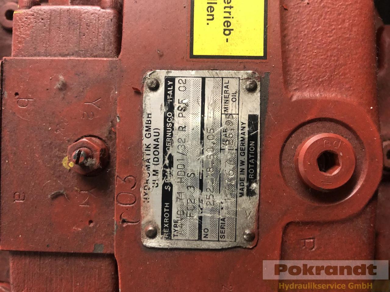 Rexroth A4VG71HDD1/32R PSF02F023S Bosch A4VG71HDD1 32R PSF 02 F023S - Hydraulische pomp: afbeelding 2 Rexroth A4VG71HDD1/32R PSF02F023S Bosch A4VG71HDD1 32R PSF 02 F023S - Hydraulische pomp: afbeelding 2