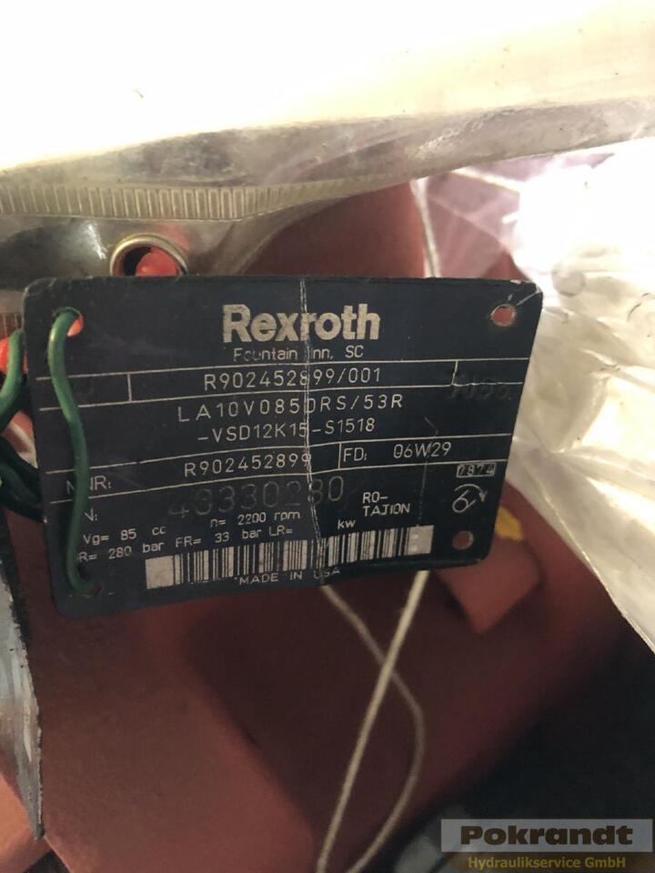 Rexroth LA10VO85DRS/53R-VSD12K16 + LA10VO85DRS/53R-VSD12N00 - Hydraulica: afbeelding 2 Rexroth LA10VO85DRS/53R-VSD12K16 + LA10VO85DRS/53R-VSD12N00 - Hydraulica: afbeelding 2