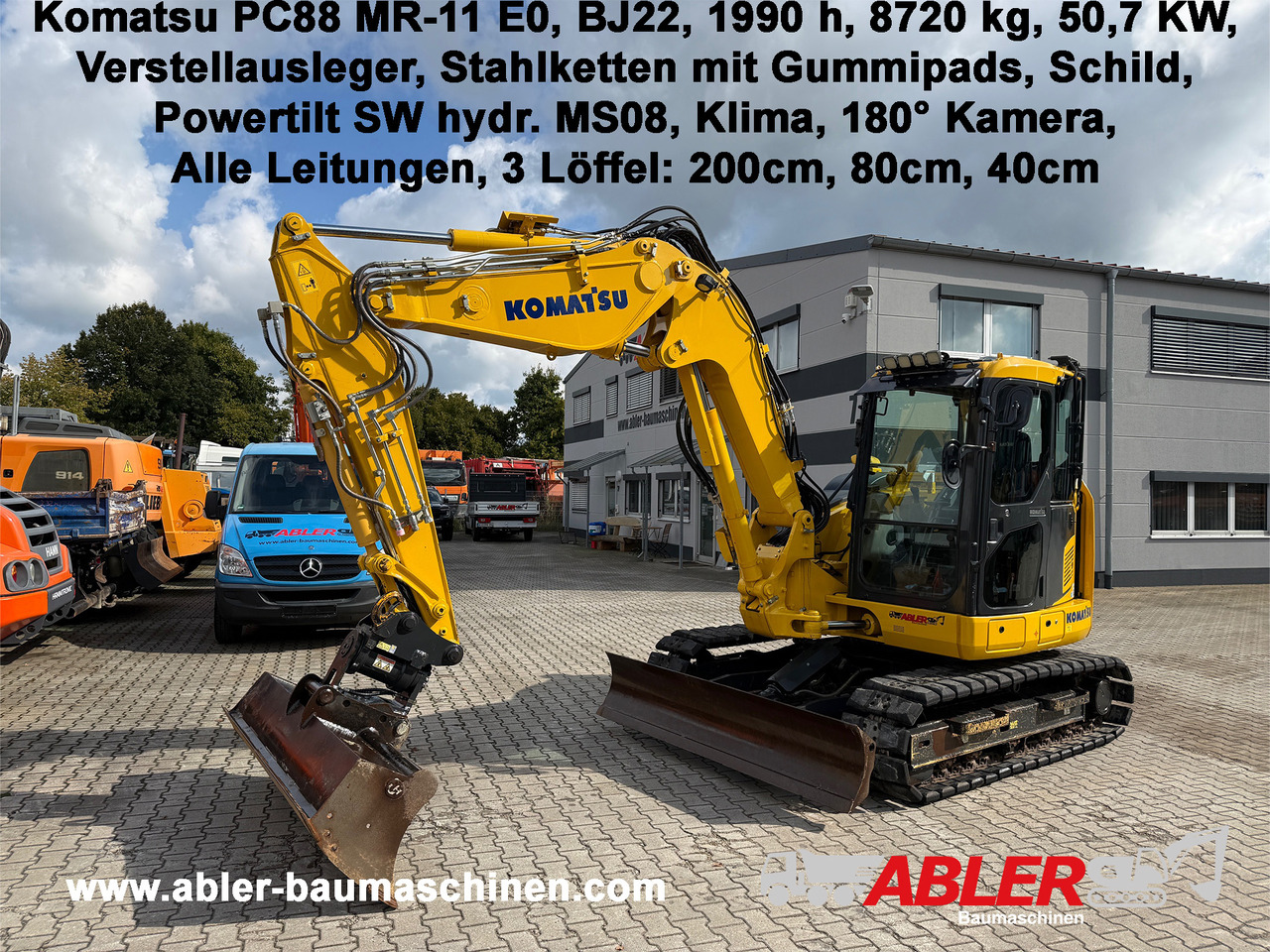 Komatsu PC88 MR-11E0 Kompaktbagger Verstellausleger Powertilt - Graafmachine: afbeelding 1 Komatsu PC88 MR-11E0 Kompaktbagger Verstellausleger Powertilt - Graafmachine: afbeelding 1