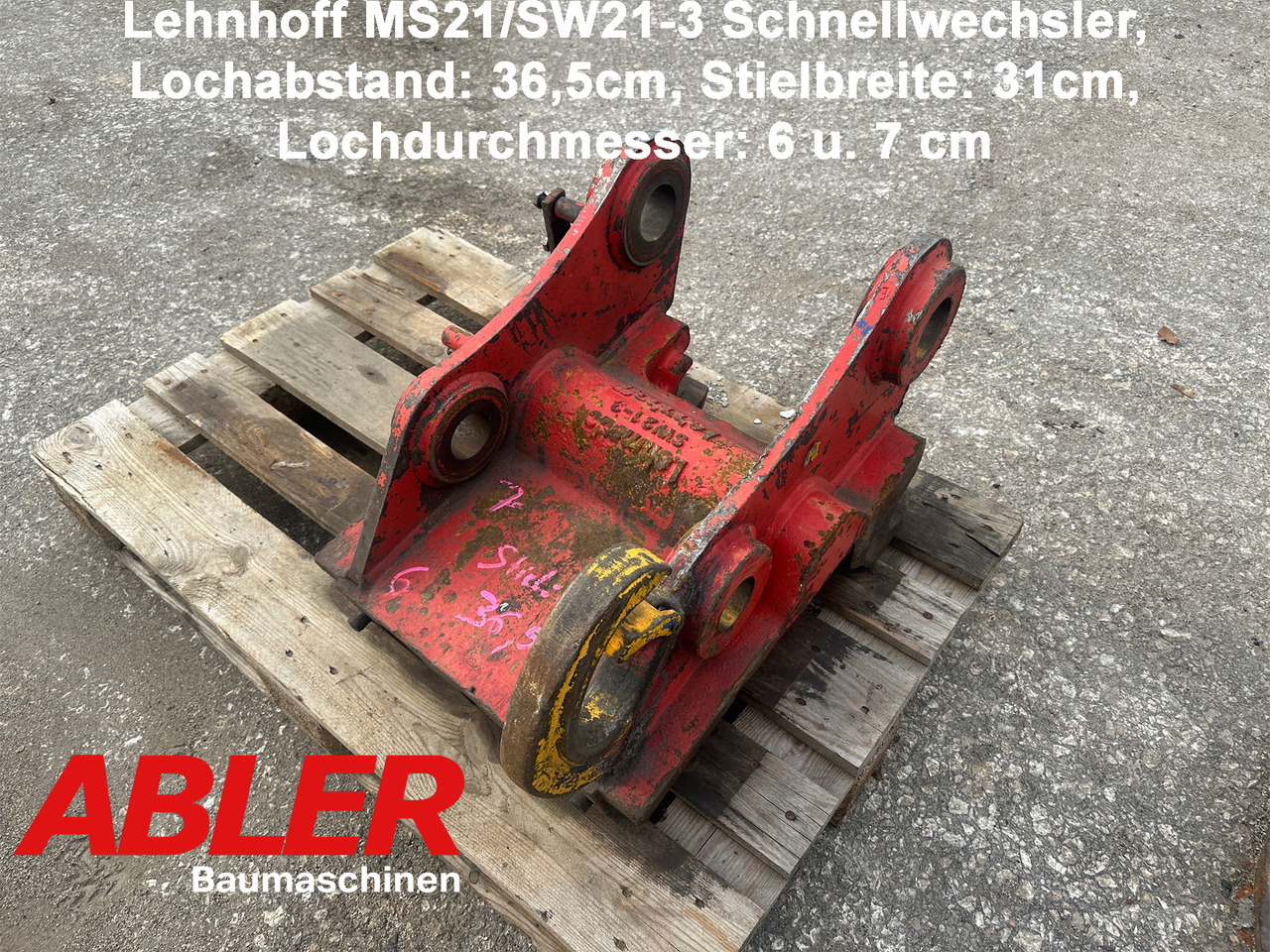 Lehnhoff SW21-3 MS21 MS25 Schnellwechsler - Snelwissel: afbeelding 1 Lehnhoff SW21-3 MS21 MS25 Schnellwechsler - Snelwissel: afbeelding 1