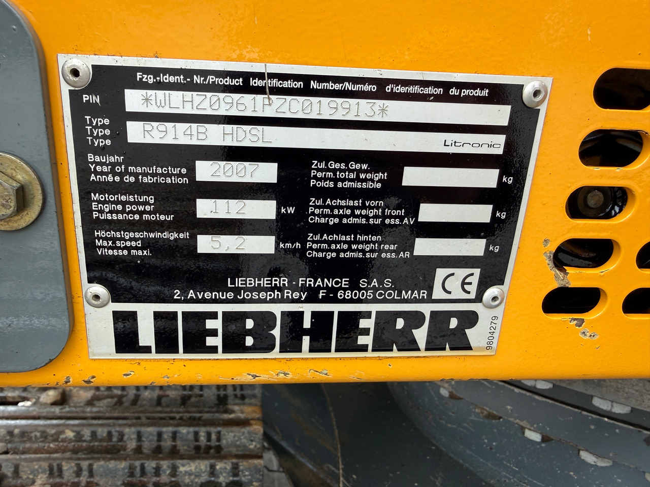 Rupsgraafmachine Liebherr R914B HDSL Kettenbagger: afbeelding 14
