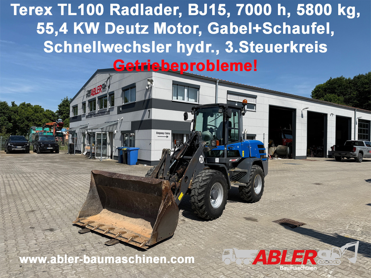 Terex TL100 Radlader Gabel+Schaufel SW - Wiellader: afbeelding 1 Terex TL100 Radlader Gabel+Schaufel SW - Wiellader: afbeelding 1