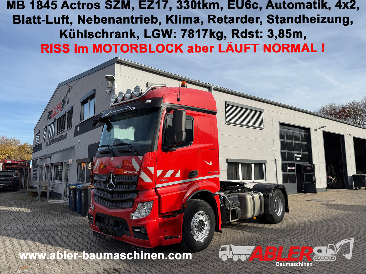 Mercedes-Benz 1845 Actros SZM Klima Retarder Nebenantrieb - Trekker: afbeelding 1 Mercedes-Benz 1845 Actros SZM Klima Retarder Nebenantrieb - Trekker: afbeelding 1