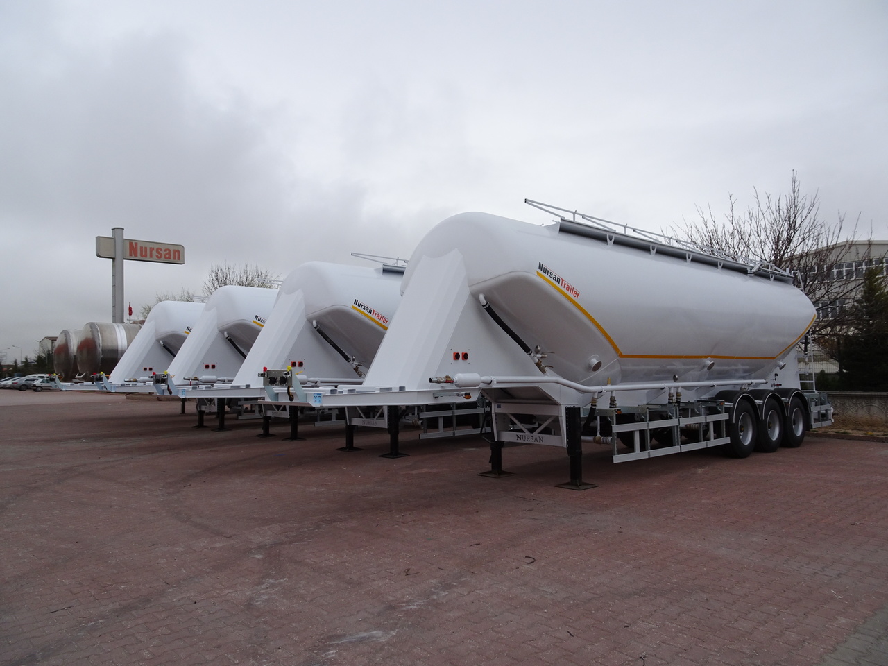 Nieuw Bulkoplegger voor het vervoer van cement NURSAN Steel W Type Silo: afbeelding 10 Nieuw Bulkoplegger voor het vervoer van cement NURSAN Steel W Type Silo: afbeelding 10
