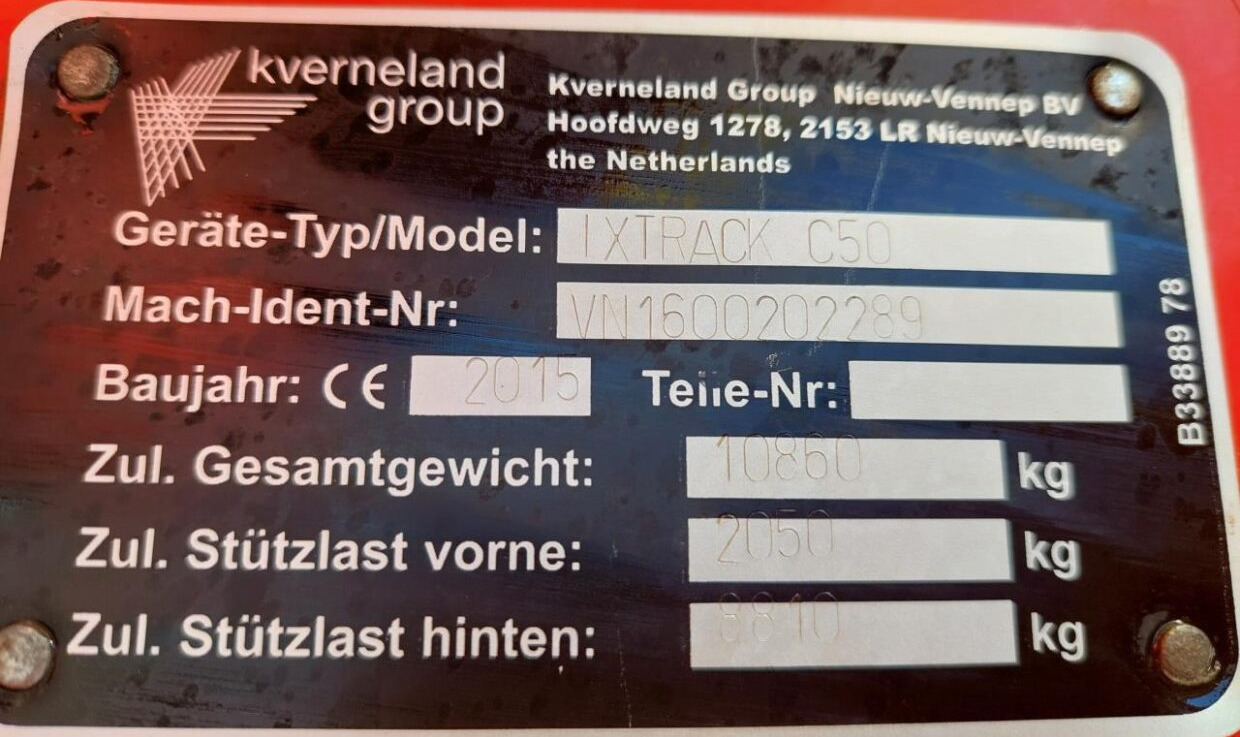 Leasing Kverneland Ixtrack C50 - 30 m Kverneland Ixtrack C50 - 30 m: afbeelding 15 Leasing Kverneland Ixtrack C50 - 30 m Kverneland Ixtrack C50 - 30 m: afbeelding 15