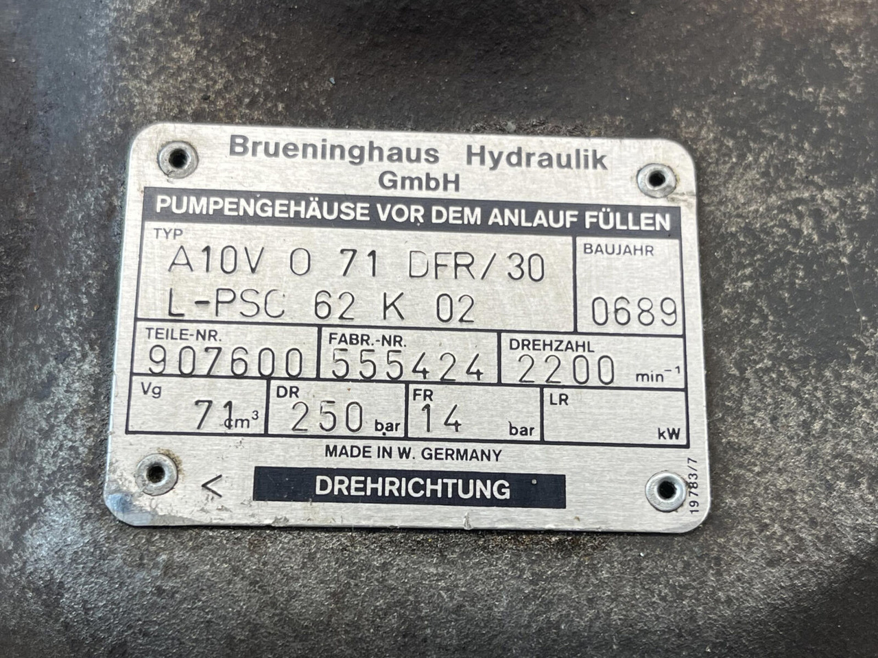 Hydraulische pomp voor Kraan Brueninghaus hydraulic piston pump: afbeelding 10 Hydraulische pomp voor Kraan Brueninghaus hydraulic piston pump: afbeelding 10