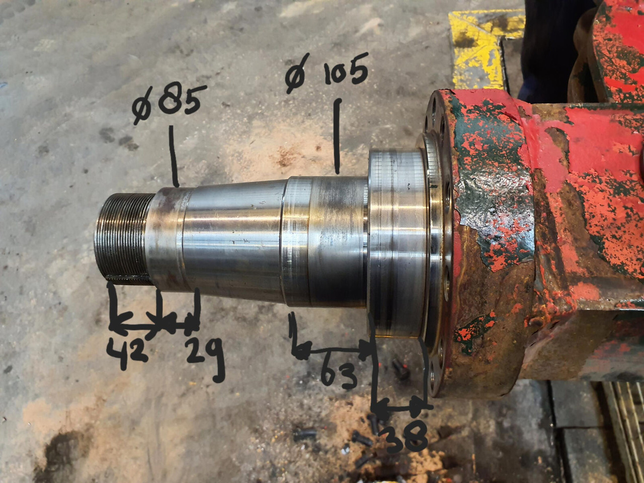 Krupp KMK 5100 axle 3 housing - As en onderdelen voor Mobiele kraan: afbeelding 5 Krupp KMK 5100 axle 3 housing - As en onderdelen voor Mobiele kraan: afbeelding 5