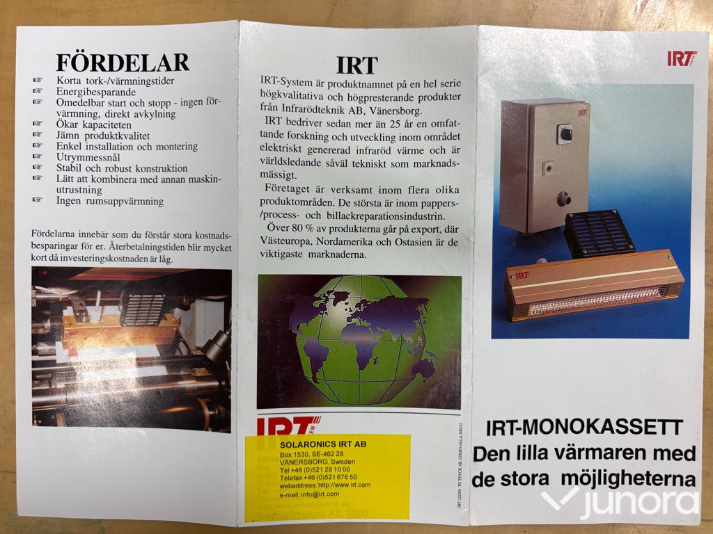 Infraröd värmekälla - IRT-9S/400/230 - Industriële machine: afbeelding 5 Infraröd värmekälla - IRT-9S/400/230 - Industriële machine: afbeelding 5