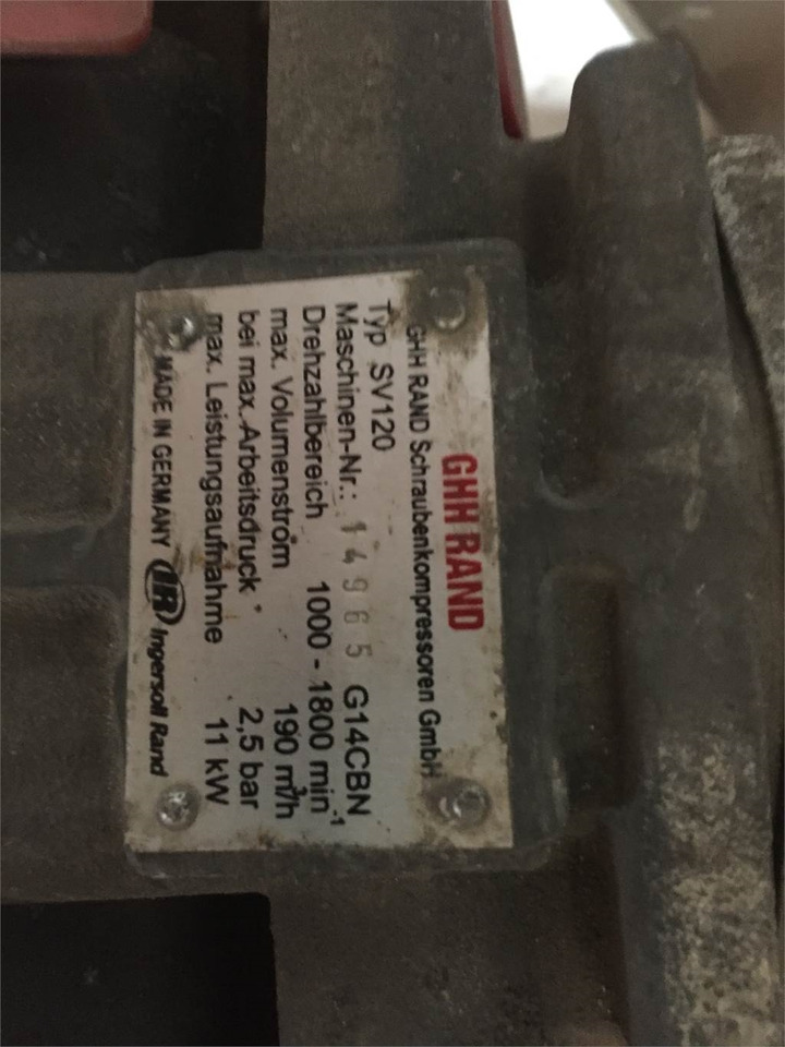 GHH RAND SV120 kompressor - Compressor: afbeelding 5 GHH RAND SV120 kompressor - Compressor: afbeelding 5