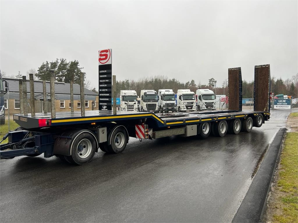 HRD 7 akslet - 84 ton blokvogn med ramper - Dieplader aanhangwagen: afbeelding 1 HRD 7 akslet - 84 ton blokvogn med ramper - Dieplader aanhangwagen: afbeelding 1