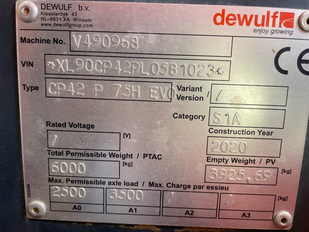 Oogstmachine Dewulf CP 42 Trailed   SC Compact: afbeelding 21