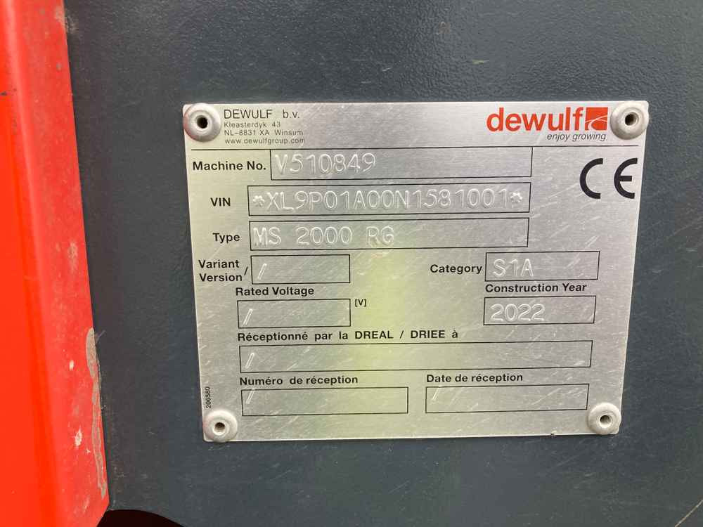 Dewulf Dewulf, MS 2000 RS, 2 Row, Trailed, Belt, Potato Planter - Oogstmachine: afbeelding 5 Dewulf Dewulf, MS 2000 RS, 2 Row, Trailed, Belt, Potato Planter - Oogstmachine: afbeelding 5