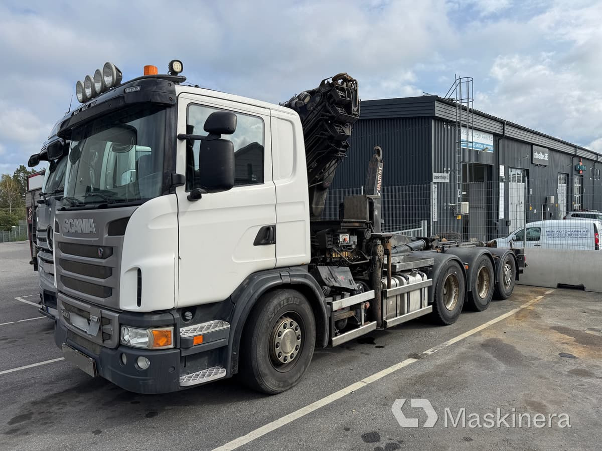 Lastväxlare Scania G400LB8X4*4HNA med HIAB kran - Haakarmsysteem vrachtwagen, Kraanwagen: afbeelding 1 Lastväxlare Scania G400LB8X4*4HNA med HIAB kran - Haakarmsysteem vrachtwagen, Kraanwagen: afbeelding 1