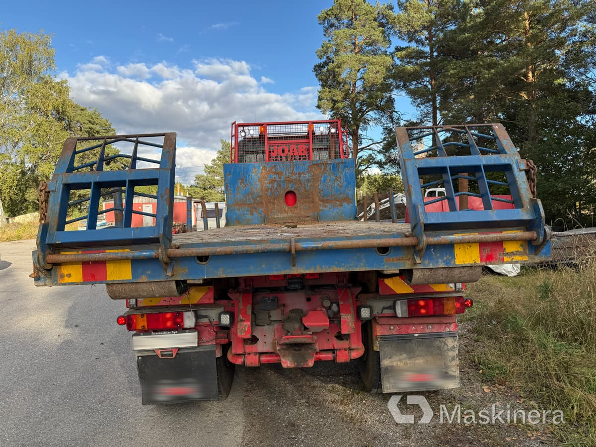 Haakarmsysteem vrachtwagen Lastväxlare Scania R420 6X4 Tridem med maskinflak och grusflak: afbeelding 7
