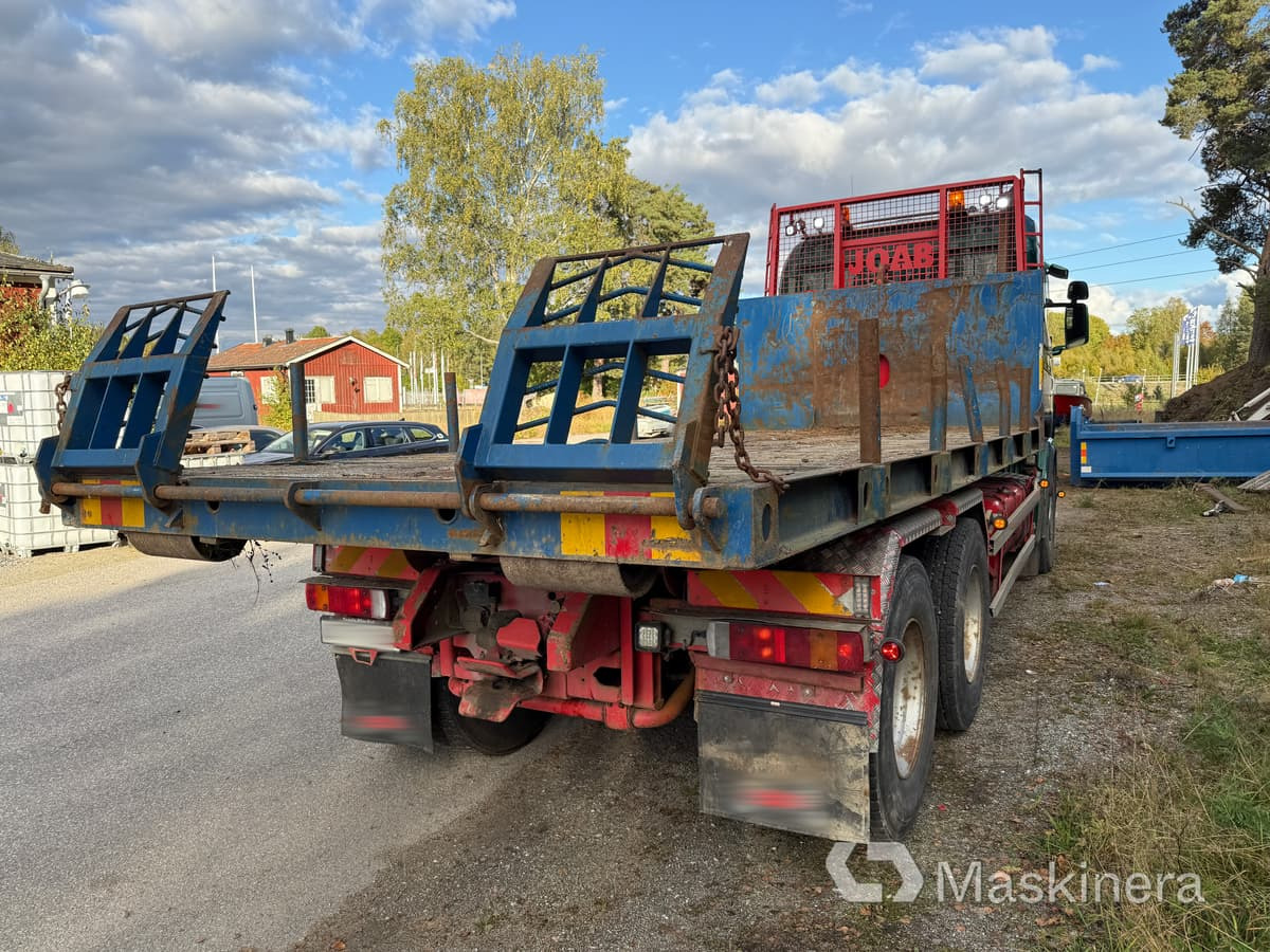 Haakarmsysteem vrachtwagen Lastväxlare Scania R420 6X4 Tridem med maskinflak och grusflak: afbeelding 6