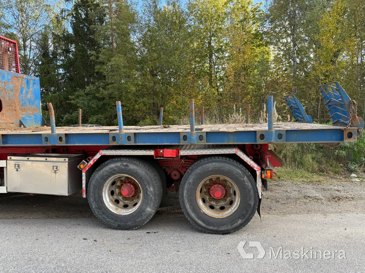 Haakarmsysteem vrachtwagen Lastväxlare Scania R420 6X4 Tridem med maskinflak och grusflak: afbeelding 9