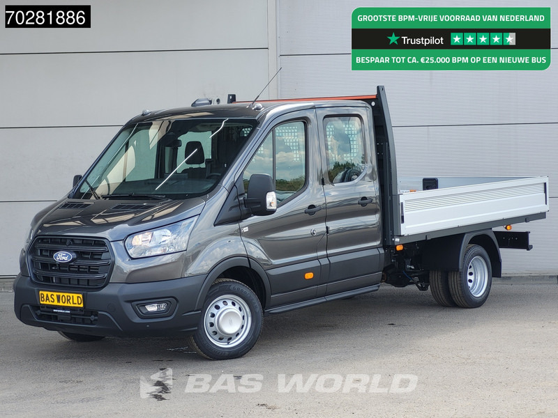 Ford Transit 170pk Automaat Dubbel Cabine 3500kg Trekhaak Open Laadbak Pritsche SYNC4 scherm Camera Airco Trekhaak Cruise control - Bestelwagen met open laadbak: afbeelding 1 Ford Transit 170pk Automaat Dubbel Cabine 3500kg Trekhaak Open Laadbak Pritsche SYNC4 scherm Camera Airco Trekhaak Cruise control - Bestelwagen met open laadbak: afbeelding 1