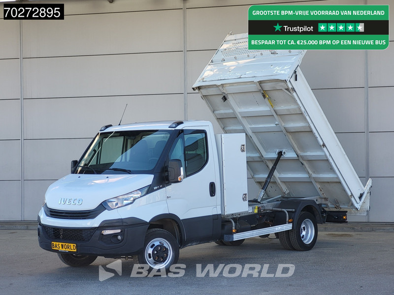 Iveco Daily 35C14 Kipper met Kist Dubbellucht 3,5t Trekhaak Airco Cruise Euro6 Kieper Benne Tipper Airco Trekhaak Cruise control - Kipper bestelwagen: afbeelding 1 Iveco Daily 35C14 Kipper met Kist Dubbellucht 3,5t Trekhaak Airco Cruise Euro6 Kieper Benne Tipper Airco Trekhaak Cruise control - Kipper bestelwagen: afbeelding 1