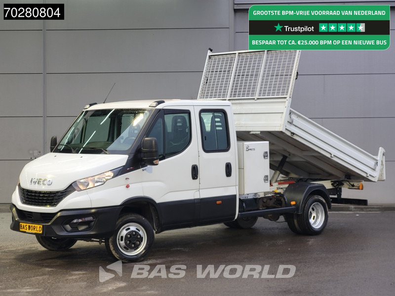 Iveco Daily 35C16 3.0L Kipper Dubbel Cabine met Kist 3,5t trekhaak Dubbellucht Navi Airco Cruise Tipper Benne Kieper Airco Dubbel cabine Tre - Kipper bestelwagen: afbeelding 1 Iveco Daily 35C16 3.0L Kipper Dubbel Cabine met Kist 3,5t trekhaak Dubbellucht Navi Airco Cruise Tipper Benne Kieper Airco Dubbel cabine Tre - Kipper bestelwagen: afbeelding 1