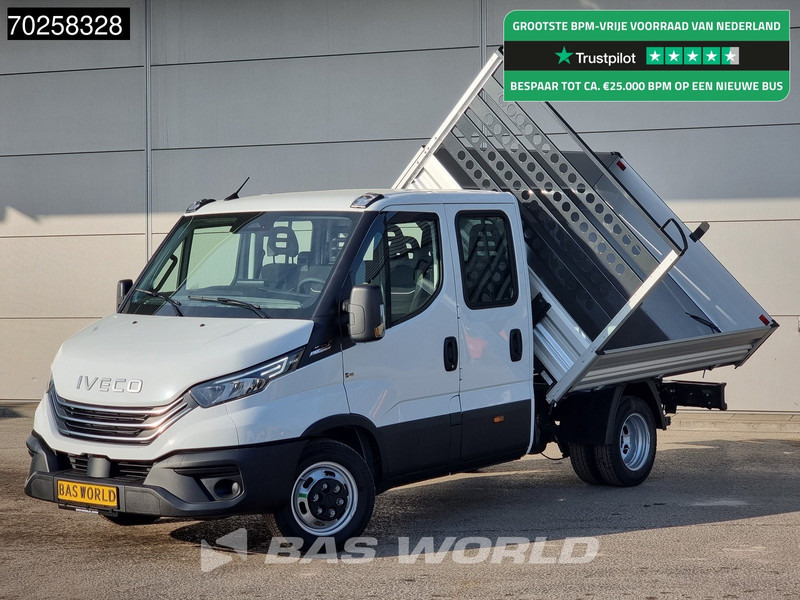 Iveco Daily 35C21 3-Zijdige Kipper Dubbel Cabine 210PK 3.0L Dubbellucht 3,5t Trekhaak ACC Airco LED Camera CarPlay Euro6 Tipper Benne Kieper - Kipper bestelwagen: afbeelding 1 Iveco Daily 35C21 3-Zijdige Kipper Dubbel Cabine 210PK 3.0L Dubbellucht 3,5t Trekhaak ACC Airco LED Camera CarPlay Euro6 Tipper Benne Kieper - Kipper bestelwagen: afbeelding 1