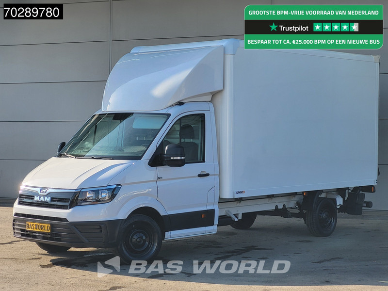 MAN TGE 3.140 Laadklep Automaat Bakwagen Airco Cruise Camera Euro6 Meubelbak Koffer 21m3 Airco - Bestelwagen gesloten laadbak: afbeelding 1 MAN TGE 3.140 Laadklep Automaat Bakwagen Airco Cruise Camera Euro6 Meubelbak Koffer 21m3 Airco - Bestelwagen gesloten laadbak: afbeelding 1