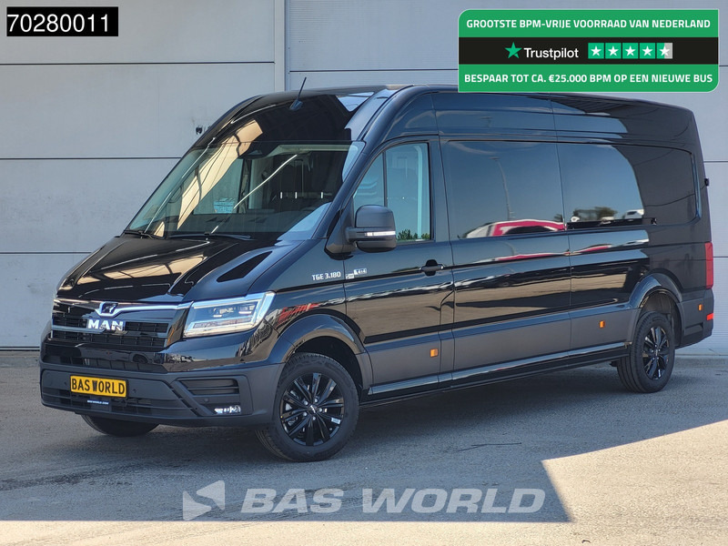 MAN TGE 3.180 4x4 Automaat 2025 Facelift L4H3 LED ACC Navi Airco Cruise Camera Parkeersensoren L3H2 Allrad 4WD 15m3 Airco - Gesloten bestelwagen: afbeelding 1 MAN TGE 3.180 4x4 Automaat 2025 Facelift L4H3 LED ACC Navi Airco Cruise Camera Parkeersensoren L3H2 Allrad 4WD 15m3 Airco - Gesloten bestelwagen: afbeelding 1