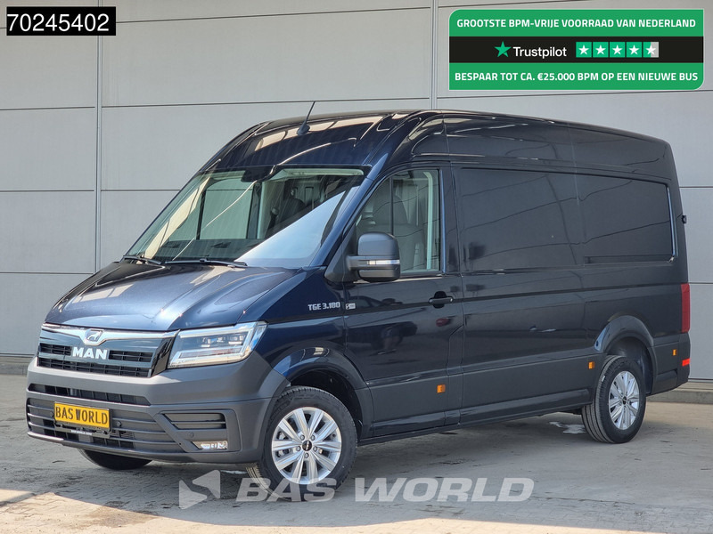 MAN TGE 3.180 Automaat L3H3 Starlight Blue LED Velgen Groot scherm Camera CarPlay 11m3 Airco Cruise control - Gesloten bestelwagen: afbeelding 1 MAN TGE 3.180 Automaat L3H3 Starlight Blue LED Velgen Groot scherm Camera CarPlay 11m3 Airco Cruise control - Gesloten bestelwagen: afbeelding 1