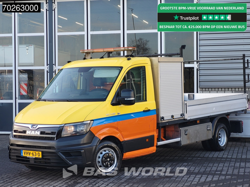 Bestelwagen met open laadbak MAN TGE 5.180 Open laadbak Dubbellucht Trekhaak Airco Cruise Pickup Pritsche 3.180 Airco Trekhaak Cruise control: afbeelding 1
