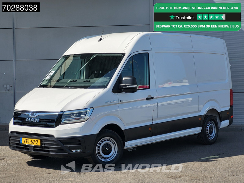 MAN eTGE 3.140 Elektrisch 115km WLTP 36kWh L3H3 LED Navi Airco Cruise Camera Parkeersensoren L2H2 12m3 Airco Cruise control - Gesloten bestelwagen, Elektrische bedrijfswagen: afbeelding 1 MAN eTGE 3.140 Elektrisch 115km WLTP 36kWh L3H3 LED Navi Airco Cruise Camera Parkeersensoren L2H2 12m3 Airco Cruise control - Gesloten bestelwagen, Elektrische bedrijfswagen: afbeelding 1