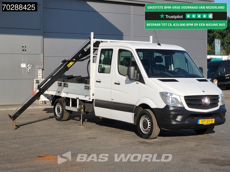 Mercedes-Benz Sprinter 310 CDI Euro6 Automaat Open laadbak Kraanwagen HIAB 017T-2 Navi Airco Euro6 Kraan Crane Kranwagen Pickup Pritsche Airco - Bestelwagen met open laadbak: afbeelding 1 Mercedes-Benz Sprinter 310 CDI Euro6 Automaat Open laadbak Kraanwagen HIAB 017T-2 Navi Airco Euro6 Kraan Crane Kranwagen Pickup Pritsche Airco - Bestelwagen met open laadbak: afbeelding 1