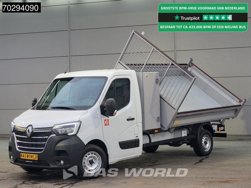Renault Master 165PK 3 zijdige Kipper met Kist Trekhaak Airco Cruise Tipper Kieper Benne Airco Trekhaak Cruise control - Kipper bestelwagen: afbeelding 1 Renault Master 165PK 3 zijdige Kipper met Kist Trekhaak Airco Cruise Tipper Kieper Benne Airco Trekhaak Cruise control - Kipper bestelwagen: afbeelding 1