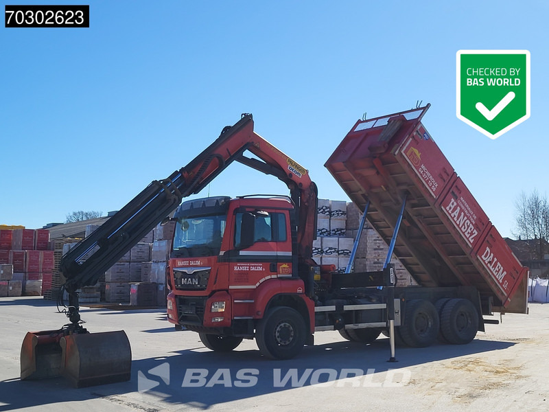 MAN TGS 33.440 6X4 Palfinger PK23001-EH Kran Crane Big-Axle 13m3 tipper Euro 6 - Kipper vrachtwagen, Kraanwagen: afbeelding 1 MAN TGS 33.440 6X4 Palfinger PK23001-EH Kran Crane Big-Axle 13m3 tipper Euro 6 - Kipper vrachtwagen, Kraanwagen: afbeelding 1