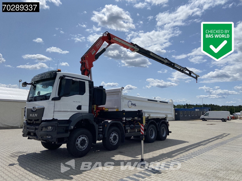 MAN TGS 35.440 8X4 NEW! Fassi F275.026 Kran Crane 13m3 3-Sided Tipper Big-Axle Euro 6 - Kipper vrachtwagen, Kraanwagen: afbeelding 1 MAN TGS 35.440 8X4 NEW! Fassi F275.026 Kran Crane 13m3 3-Sided Tipper Big-Axle Euro 6 - Kipper vrachtwagen, Kraanwagen: afbeelding 1