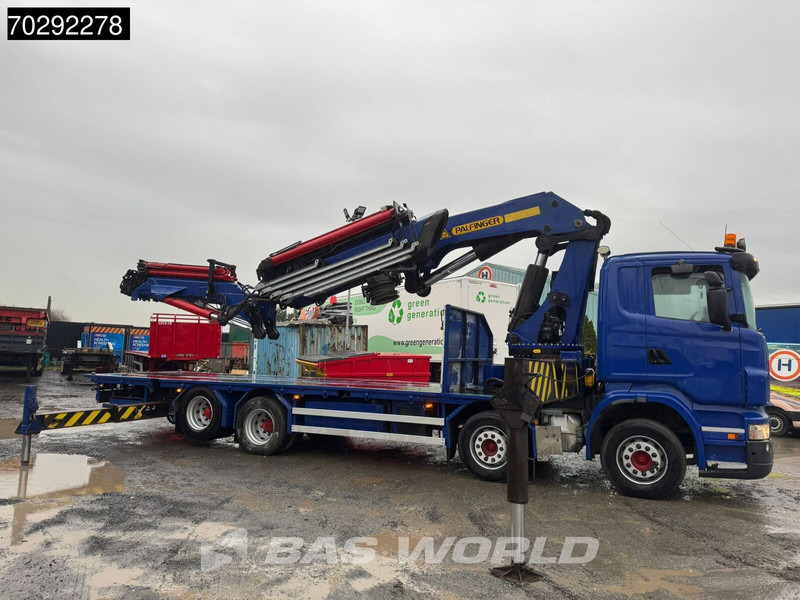 Scania R420 8X2 Palfinger PK100002 Crane Kran + PJ170 JIB Lift Axle Euro 4 - Vrachtwagen met open laadbak, Kraanwagen: afbeelding 3 Scania R420 8X2 Palfinger PK100002 Crane Kran + PJ170 JIB Lift Axle Euro 4 - Vrachtwagen met open laadbak, Kraanwagen: afbeelding 3
