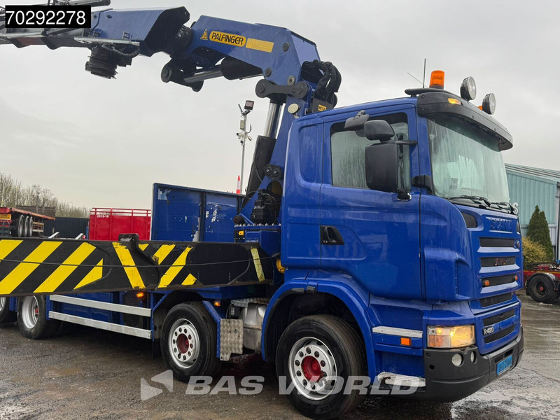Scania R420 8X2 Palfinger PK100002 Crane Kran + PJ170 JIB Lift Axle Euro 4 - Vrachtwagen met open laadbak, Kraanwagen: afbeelding 5 Scania R420 8X2 Palfinger PK100002 Crane Kran + PJ170 JIB Lift Axle Euro 4 - Vrachtwagen met open laadbak, Kraanwagen: afbeelding 5