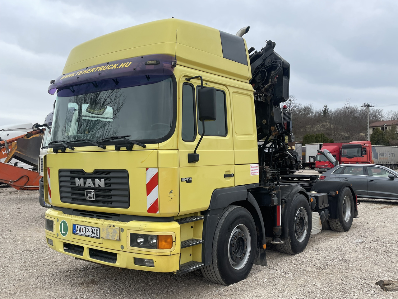 MAN F2000 413 6x2 Manual CRANE Hiab 330+jib 90 21m - Trekker: afbeelding 1 MAN F2000 413 6x2 Manual CRANE Hiab 330+jib 90 21m - Trekker: afbeelding 1