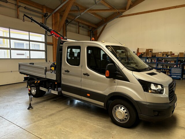 FORD Transit FT 350L Doka TdCI 1.2t Fassi Kran - Bestelwagen met open laadbak, Bestelwagen met dubbele cabine: afbeelding 1 FORD Transit FT 350L Doka TdCI 1.2t Fassi Kran - Bestelwagen met open laadbak, Bestelwagen met dubbele cabine: afbeelding 1