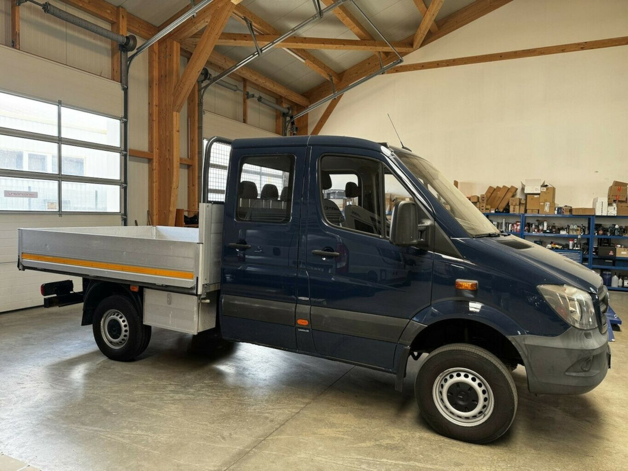 Bestelwagen met open laadbak, Bestelwagen met dubbele cabine Mercedes-Benz Sprinter 313 CDI Doka 4x4 Autom. AHK 3.5t: afbeelding 6