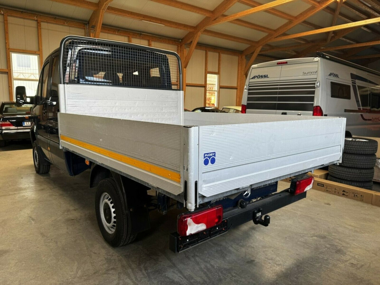 Bestelwagen met open laadbak, Bestelwagen met dubbele cabine Mercedes-Benz Sprinter 313 CDI Doka 4x4 Autom. AHK 3.5t: afbeelding 7