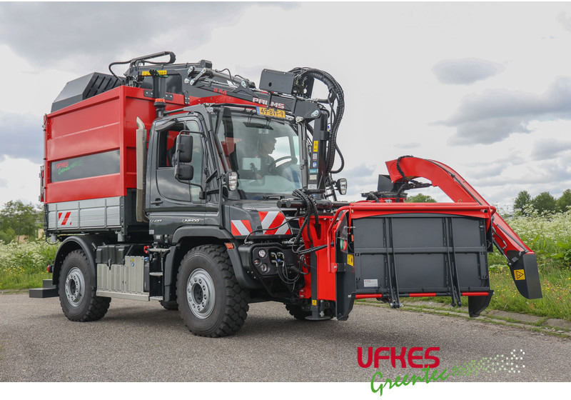 Mercedes-Benz Unimog U 427 Greentec woodchipper combi - Bedrijfswagen: afbeelding 4 Mercedes-Benz Unimog U 427 Greentec woodchipper combi - Bedrijfswagen: afbeelding 4