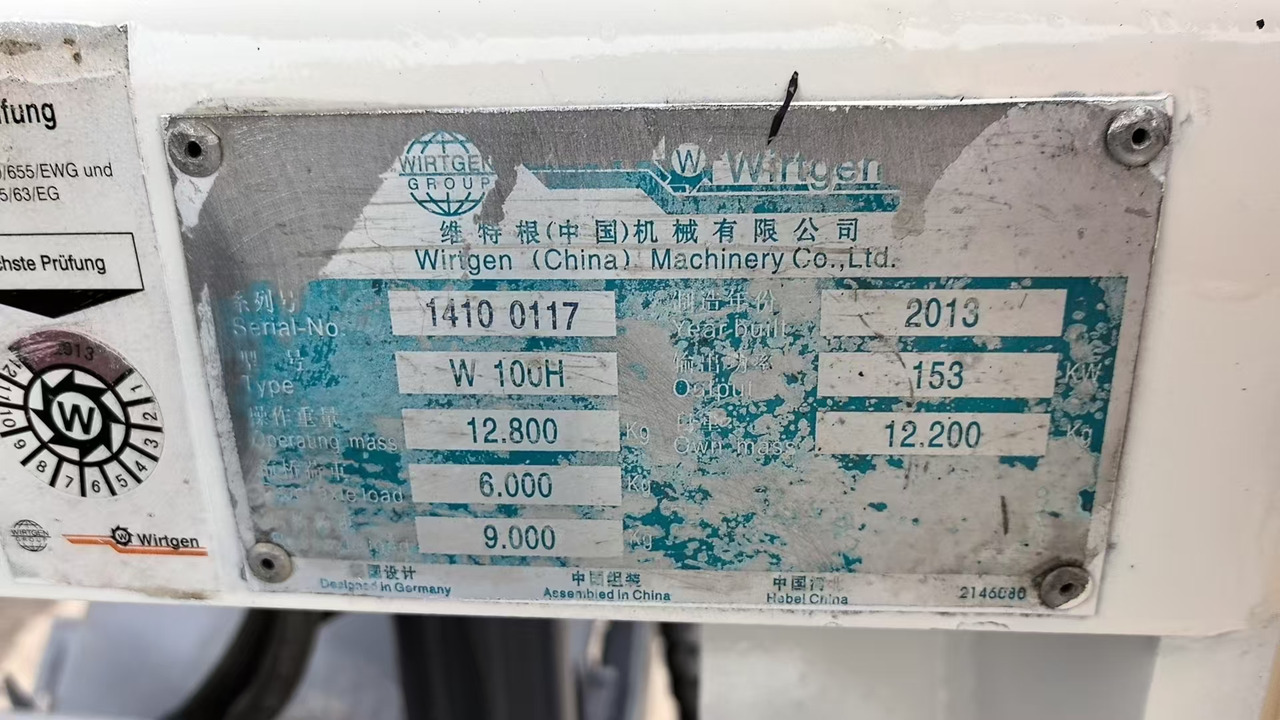 WIRTGEN Road Machine W-100H Used Asphalt Milling Machine With High Quality - Asfaltfrees: afbeelding 3 WIRTGEN Road Machine W-100H Used Asphalt Milling Machine With High Quality - Asfaltfrees: afbeelding 3