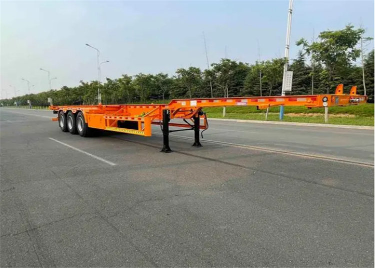 XCMG Official XLYZ9420TJZ Flatbed Container Carrier Semi Trailer - Containertransporter/ Wissellaadbak oplegger: afbeelding 4 XCMG Official XLYZ9420TJZ Flatbed Container Carrier Semi Trailer - Containertransporter/ Wissellaadbak oplegger: afbeelding 4