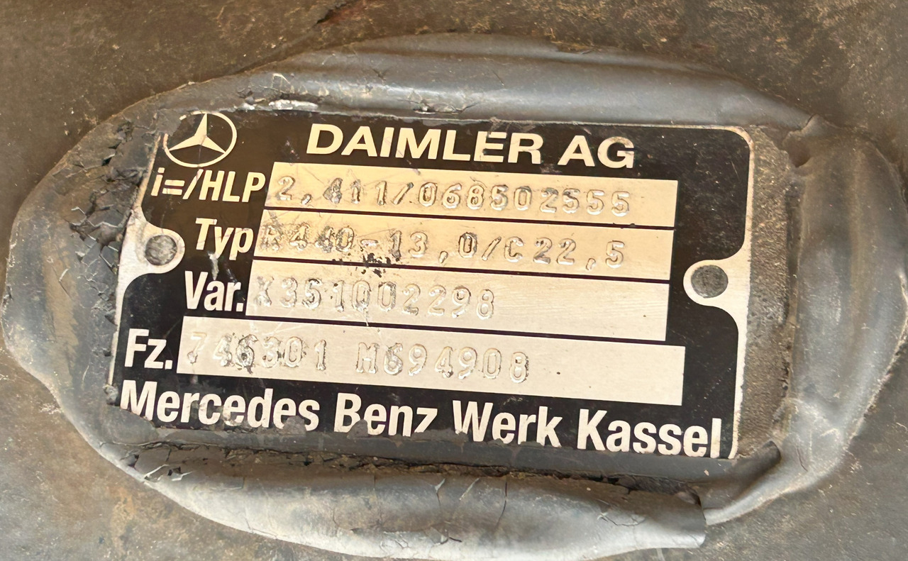 MERCEDES ACTROS MP4 R440-13 2,411 - Achterass voor Vrachtwagen: afbeelding 2 MERCEDES ACTROS MP4 R440-13 2,411 - Achterass voor Vrachtwagen: afbeelding 2