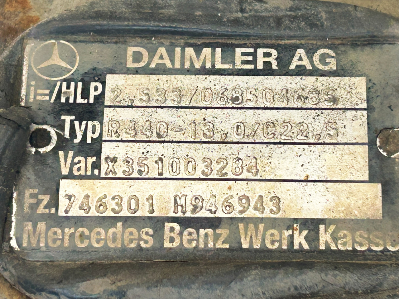 MERCEDES-BENZ DIFFERENTIAL WITH THROTTLE ACTROS MP4 R440-13 2,533 - Achterass voor Vrachtwagen: afbeelding 5 MERCEDES-BENZ DIFFERENTIAL WITH THROTTLE ACTROS MP4 R440-13 2,533 - Achterass voor Vrachtwagen: afbeelding 5