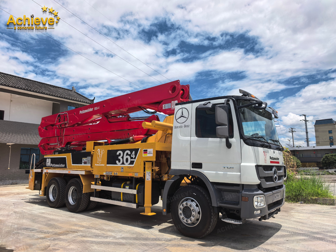PUTZMEISTER Mercedes-Benz M36-4 2018 ACTROS 3341【ACHIEVE】TOP CONDITION!!! - Betonpomp: afbeelding 1 PUTZMEISTER Mercedes-Benz M36-4 2018 ACTROS 3341【ACHIEVE】TOP CONDITION!!! - Betonpomp: afbeelding 1