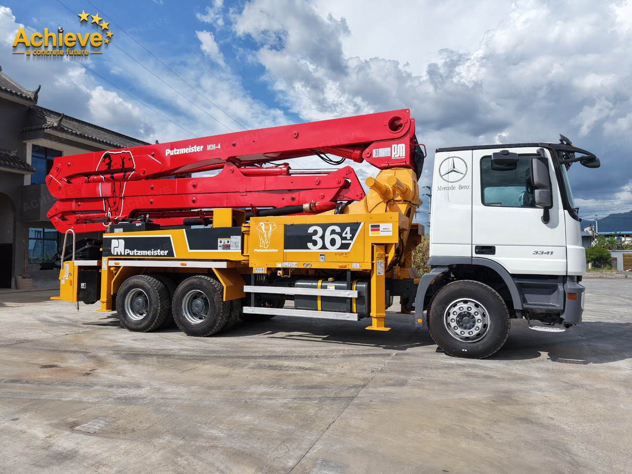PUTZMEISTER Mercedes-Benz M36-4 2018 ACTROS 3341【ACHIEVE】TOP CONDITION!!! - Betonpomp: afbeelding 4 PUTZMEISTER Mercedes-Benz M36-4 2018 ACTROS 3341【ACHIEVE】TOP CONDITION!!! - Betonpomp: afbeelding 4