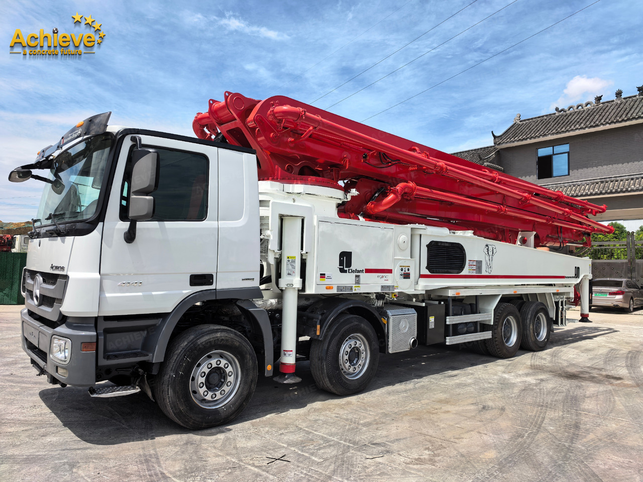 Putzmeister Putzmeister M56-4RZ Actros 4141Mercedes-Benz Concrete pump truck 【ACHIEVE】TOP CONDITION!!! - Betonpomp: afbeelding 2 Putzmeister Putzmeister M56-4RZ Actros 4141Mercedes-Benz Concrete pump truck 【ACHIEVE】TOP CONDITION!!! - Betonpomp: afbeelding 2
