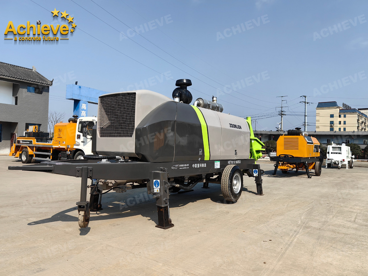 Zoomlion 2022 Zoomlion HBT 90.18.186RSU hydraulic Concrete Trailer Pump in China【ACHIEVE】TOP CONDITION!!! - Kleine betonpomp: afbeelding 3 Zoomlion 2022 Zoomlion HBT 90.18.186RSU hydraulic Concrete Trailer Pump in China【ACHIEVE】TOP CONDITION!!! - Kleine betonpomp: afbeelding 3