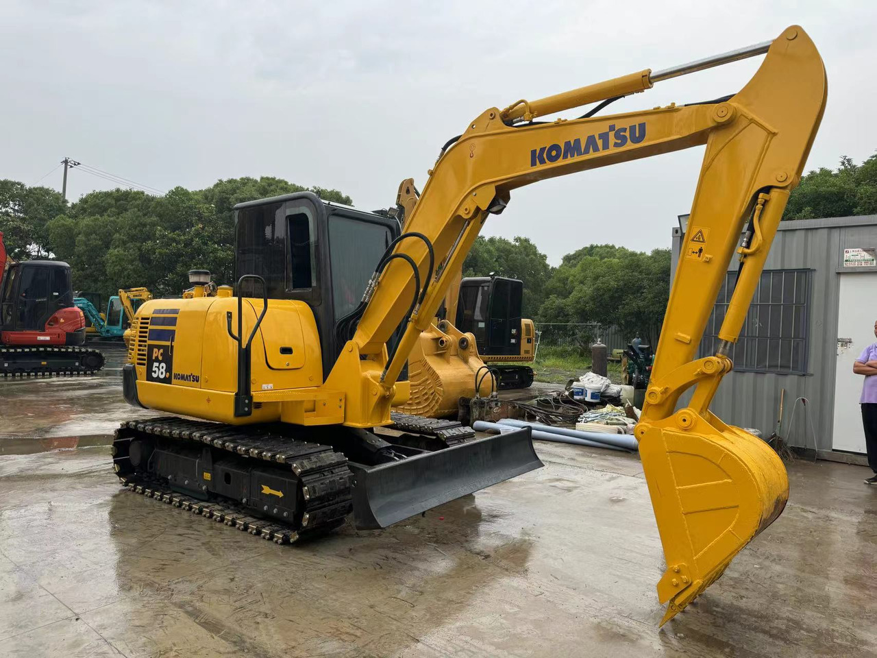 Komatsu PC58, PC56, PC55 Small Excavator With Rubber Tracks - Rupsgraafmachine: afbeelding 1 Komatsu PC58, PC56, PC55 Small Excavator With Rubber Tracks - Rupsgraafmachine: afbeelding 1